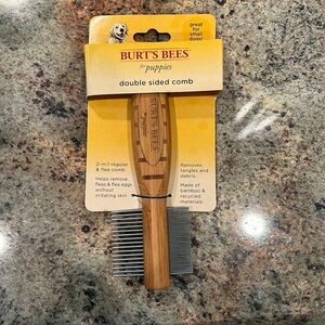 NWT Burt’s Bees Double Sided Flee Comb
